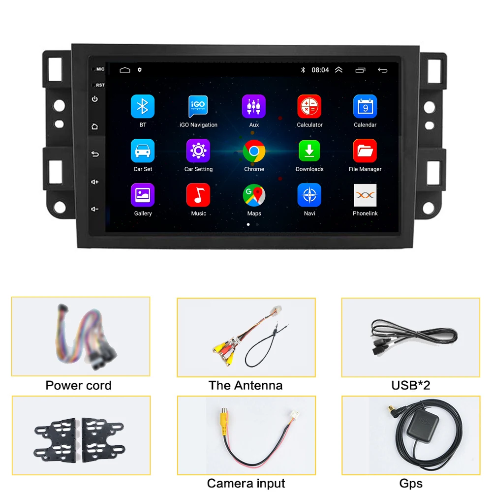 Android 16 8G + 128GB para Chevrolet Captiva Aveo Lova Gentra Epica Radio de coche Carplay reproductor de vídeo Multimedia navegación GPS 6