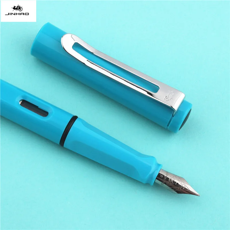 블루 잉크 Jinhao 컬러 세트, 학생용 만년필, 사무실 문구 용품, 필기용 잉크 펜, 고급 품질, 0.38mm, 0.5mm, 5 개
