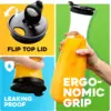 2pcs Water Carafe with Flip Top Lid  Milk, Iced Tea Beverage, Cold Brew and Mimosa Bar. Juice Containers with Lids Accessories 2