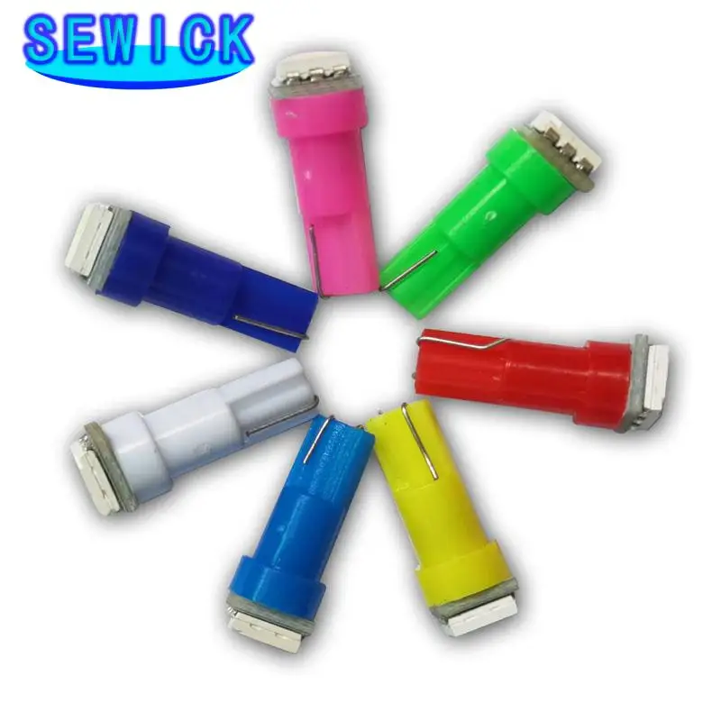 

500 X T5 5050 SMD 1 автомобильная лампа заднего хода для приборной панели, лампа заднего хода, лампа заднего хода, 12 В постоянного тока, новинка, оптовая продажа