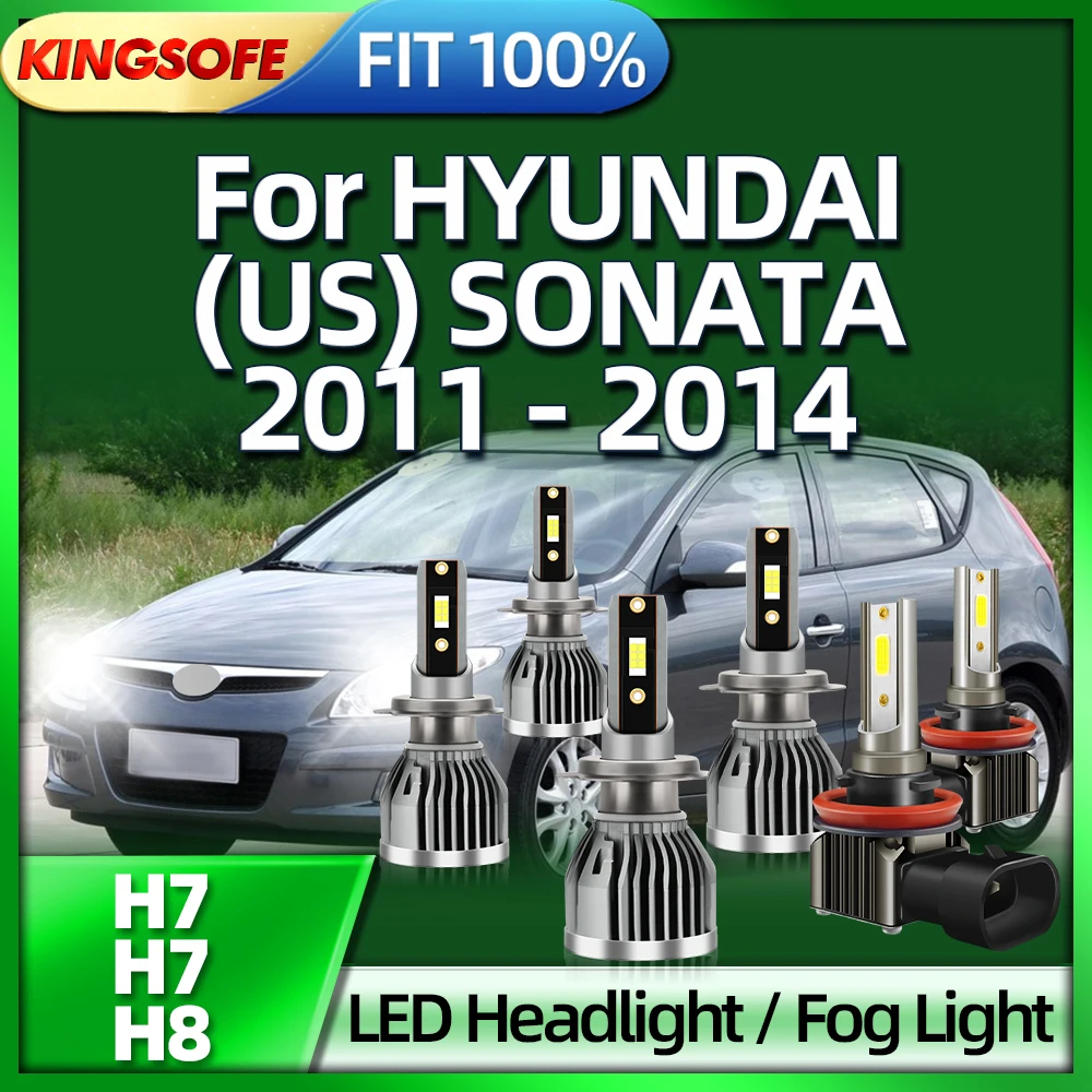 

Лампы Roadsun светодиодный H7, автомобильные фары 6000 лм H8, автомобильная фара 2011 K для HYUNDAI (US) SONATA 2012 2013 2014