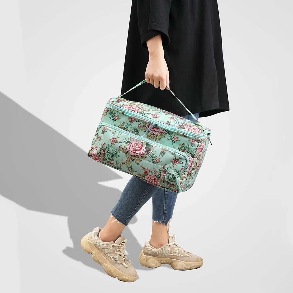 Oxford Cloth Knitting Storage Tote Bag for Yarn and Crochet Hooks