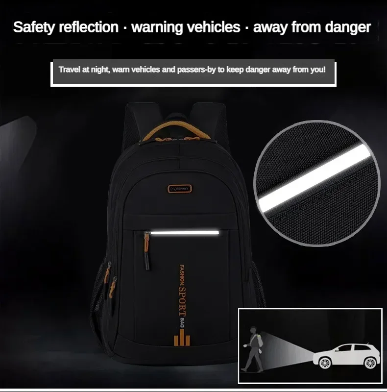 Men's Backpacks Oxford Waterproof Rucksack Business Computer Bag Casual Travel Backpack Senior High School Student Schoolbag sac