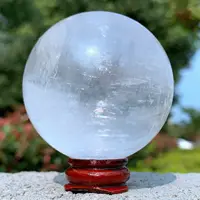 Natural White Calcite Quartz Sphere Crystal Ball Specimen Healing 2