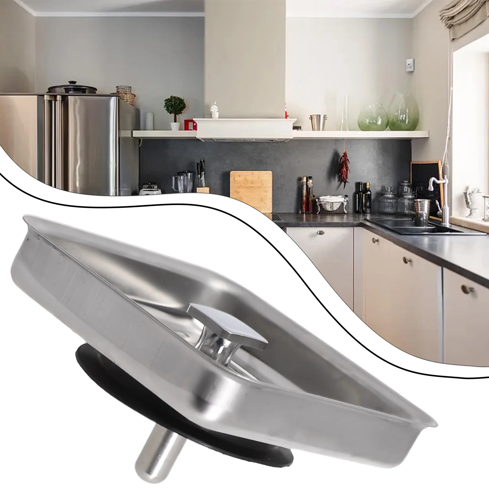 

Kitchen Sink Strainer Square Stainless Steel Drainer Stopper Waste Filter Plug For Kitchen Bathroom Sink Shower/tub Drain