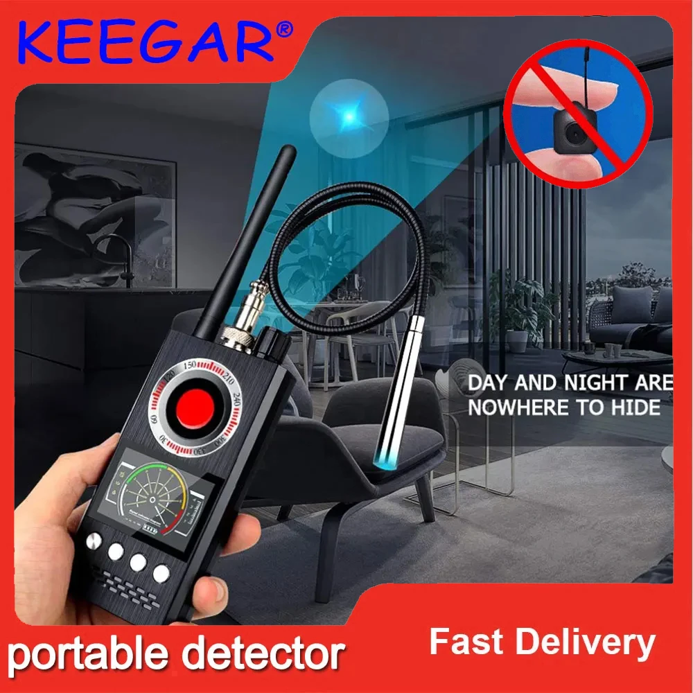 Rilevatore Di Telecamere Nascoste Anti Spia Dispositivi Spia Segnale Rf Wireless Pinhole Cam Audio Bug Gsm Gps Scanner Per Cablatura Rilevatore Gps
