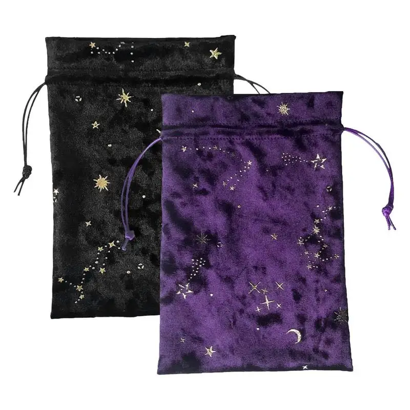 

Velvet Drawstring Bag Thick and Reusable Dices Bag Jewelry Bag Pouch for Tarot Rune Bag Playing Cards Coins Cosmetics Cards