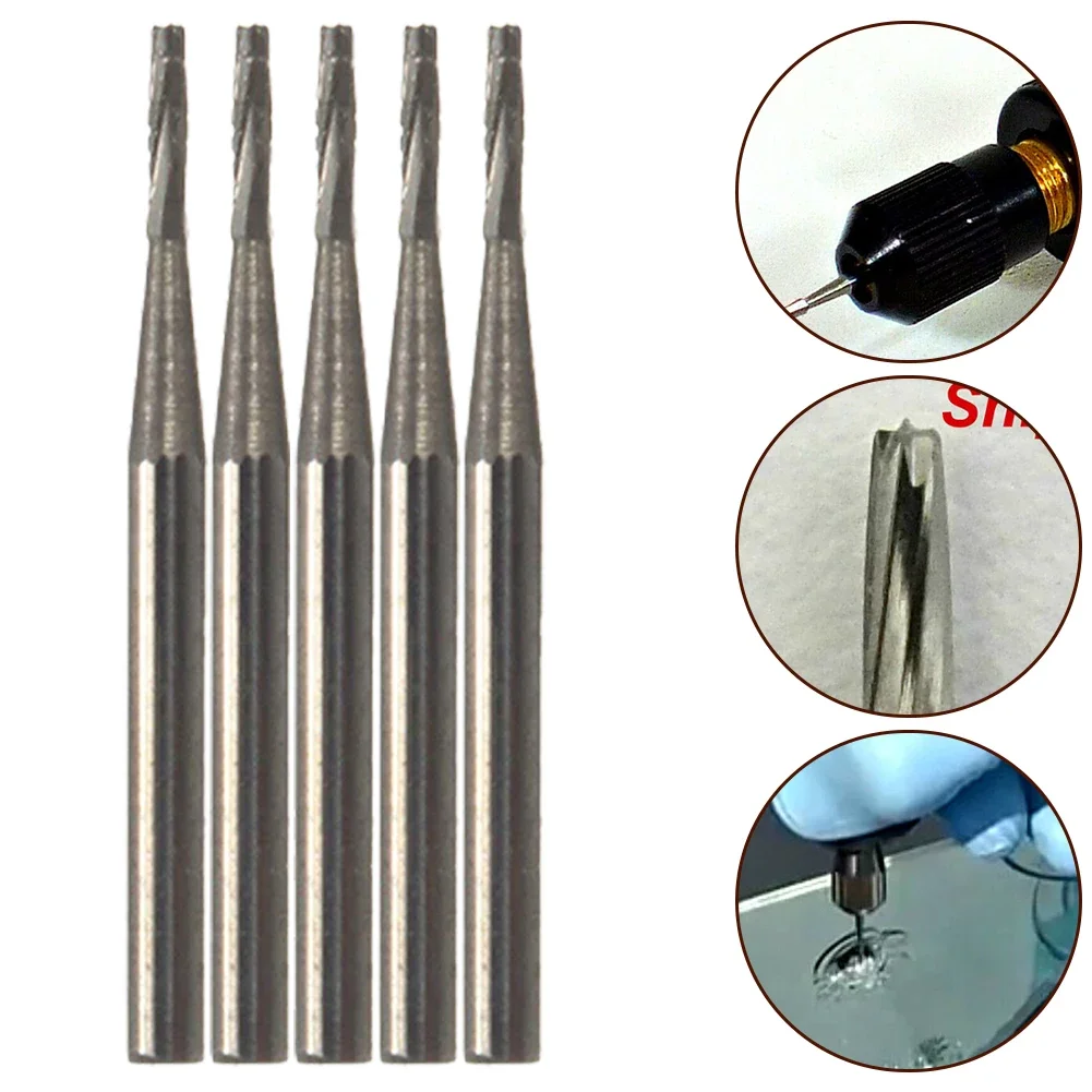 

5PCS 1mm Automobile Windshield Repair Tool Car Glass Tapered Carbide Drill Bit Woodworking Tools Herramientas Taladro Brocas