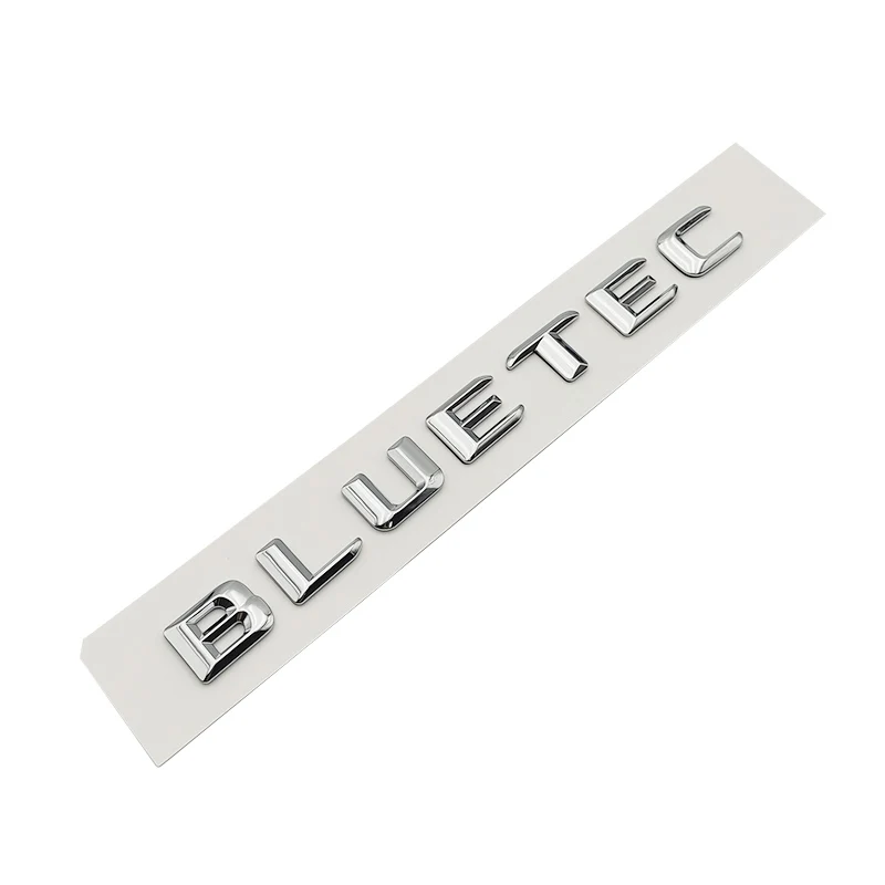 ABS 3d Chrome Car Letters Trunk Bluetec Emblem Badge Logo Sticker For Mercedes ML 350 W166 S350 C220 E200 W212 W222 Accessories