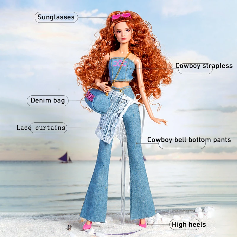32cm Doll Clothes Suit European Fashion Supermodel Jeans