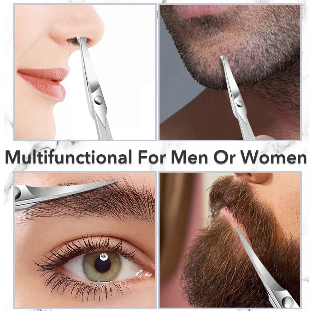 1Pcs Professional Small Makeup Eyebrows Grooming Scissors For Face Nose Hair Beard Trimmer Men and Women Beauty Tool