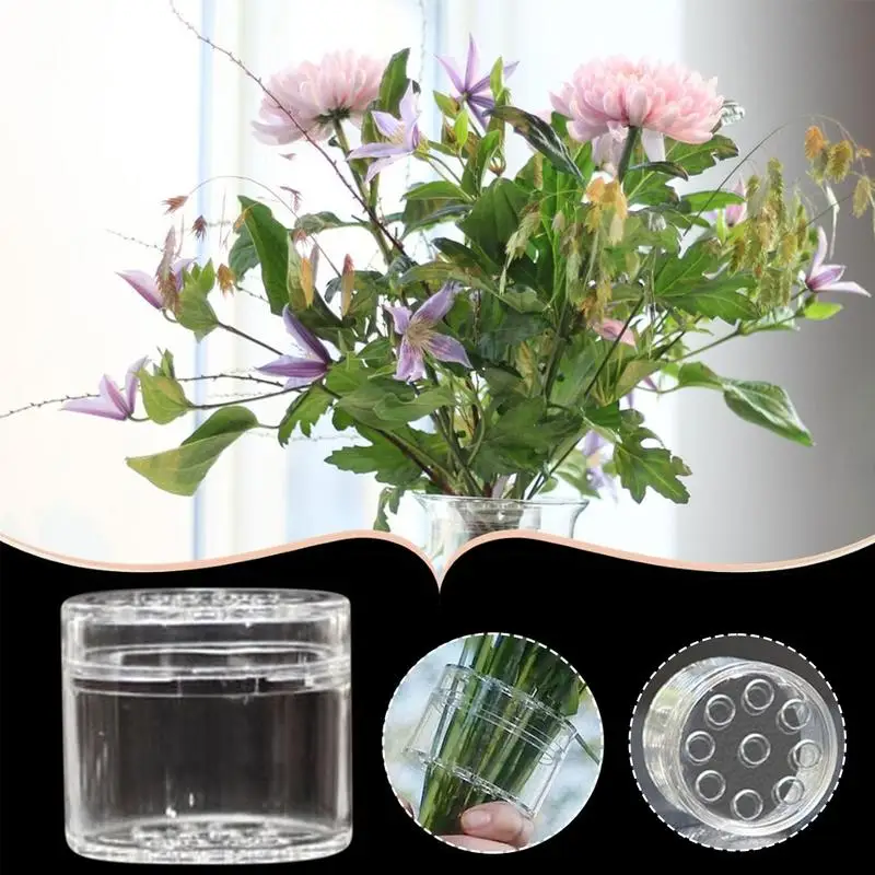 Spiral Ikebana Stem Holder Clear Spiral Flower Stem Stand DIY Floral Art Accessory Flower Vase Holder Ring for Party Wedding 2