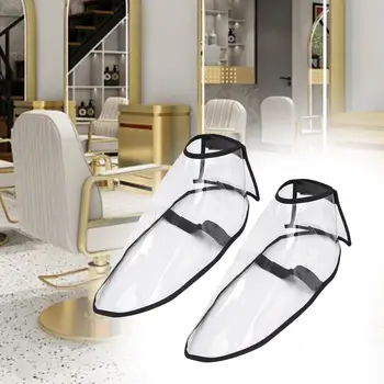 살롱 보호 신발 커버, 투명 면도 미끄럼 방지 보호 PVC 살롱 발 커버, 이발 또는 염색 미용, 1 쌍