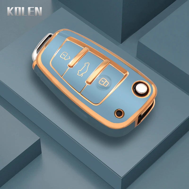 Elegant TPU Car Key Case Cover - Fashion Edition