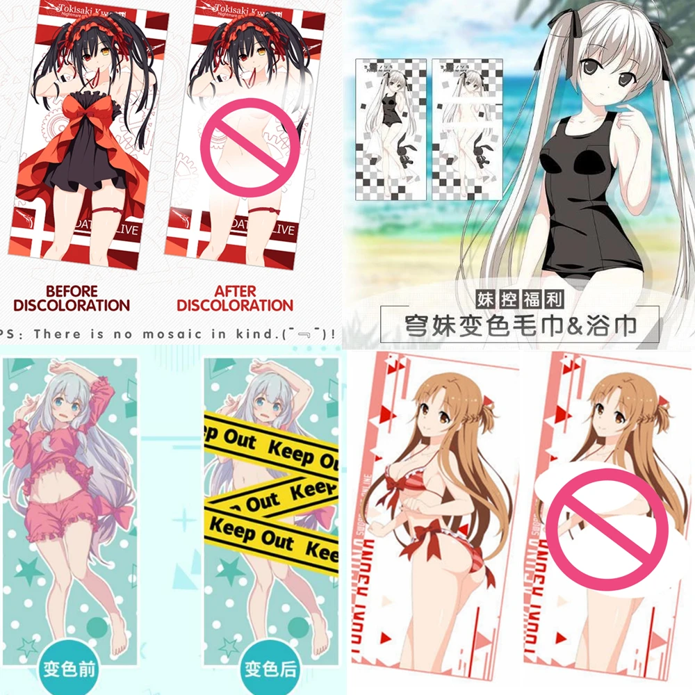 

Полотенце с изменяющим цвет персонажами аниме, набор для мыла ручной работы с мультяшным рисунком, Товары для ванной комнаты, Otaku, волшебный Забавный подарок