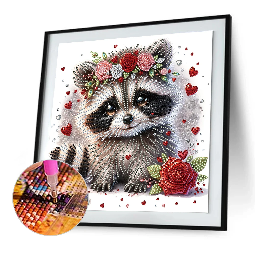 5D DIY Partial Special Shaped Drill Diamond Painting Kit Flower Animal Decor