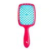 Fluffy Shape Mesh Comb Hairdressing  detangling hair brush Plastic Massage Dry And Wet Hollow Comb Salon DIY Hairdressing Tool 4