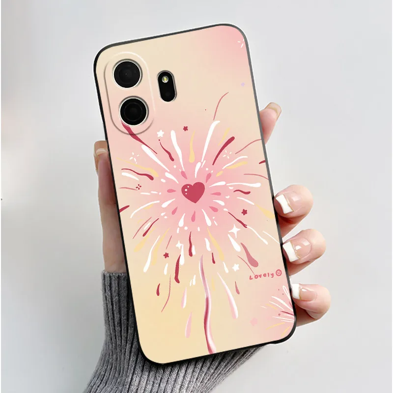 Aesthetic Cute Cat Cartoon Shockproof Silicone TPU Back Cover