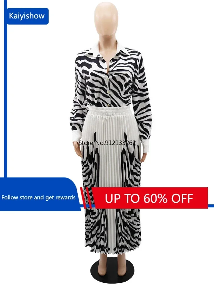 

2023 Best Quality Famous Brand 2 pcs Dress Striped Turn-down Collar Long Sleeve Social Occation Midi Dress