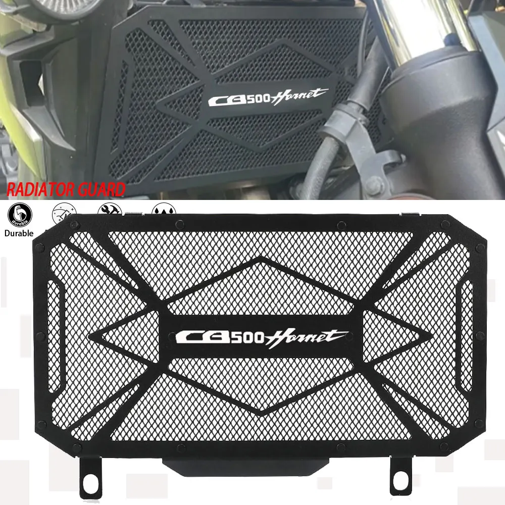 Grille Radiateur Moto CB500 Hornet 2024-2025 - Protection Aluminium CNC Noir - Anti-cailloux Et Durable