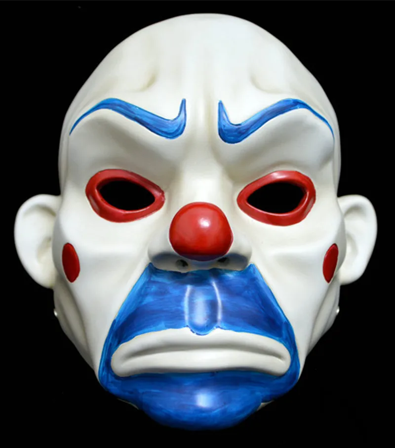 Halloween Mask Joker Bank Robber Resin Mask Clown Dark Knight Cosplay Halloween Costume halloween mask,horror mask