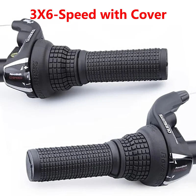 Shimano Tourney SL RS35 Revoshift Grip Bike Twist Shifter Lever with Grips