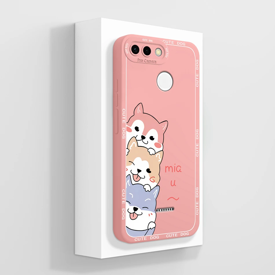 Fun Cartoon Liquid Silicone Phone Case - Full Protection Bumper Cover