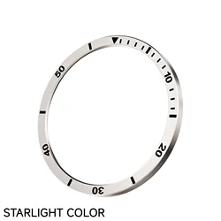Engraved Metal Bezel Ring with Time and Speed Ruler - Galaxy Watch 8 40mm (Star - Time)