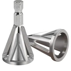 Chamfering and Deburring Tool for Metal Grinding and Trimming (Silver)