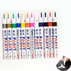12 Colors White Waterproof Rubber Permanent Paint Marker Pens for Drawing Car Tire Tread Eco-Friendly Tire Painting Highlighter 3