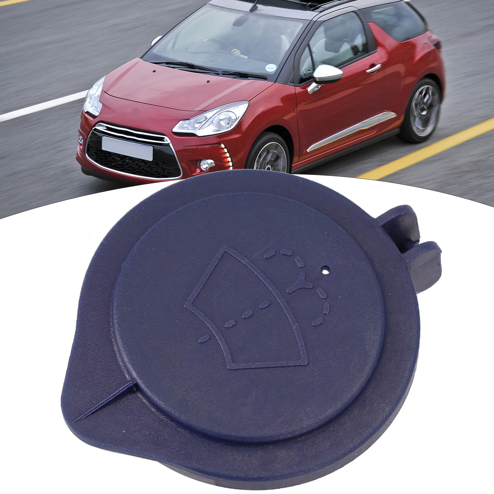 

1x Blue Plastic ​Windshield Wiper Washer Fluid Reservoir Bottle Cap Cover 407/3008 C5/C6 643237 Accessories For Vehicles