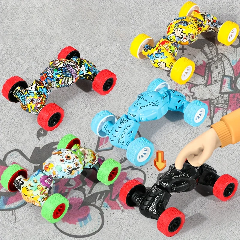 Inertial off-road vehicle dual spring toy car, suitable for climbing stunts, parties and educational entertainment - 2
