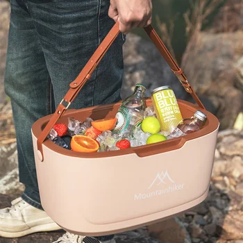 Mountainhiker 20L Insulated Cooler Box with Straps Portable Car Refrigerator Outdoor Food Storage Fishing Camping Cooler 1