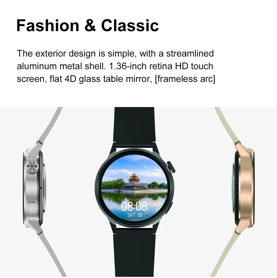 New Fashion NFC Smart Watch Men Bluetooth Call Sport GPS Track Watches Women Heart Rate ECG Smartwatch For Samsung Huawei Xiaomi