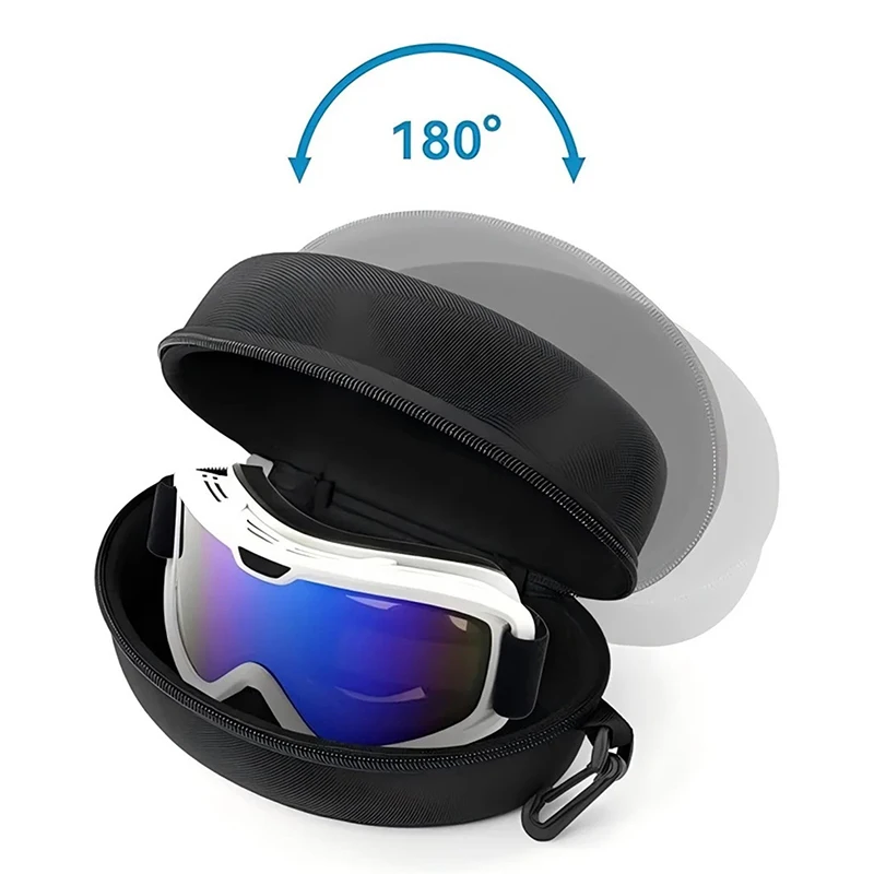 Ski-Snowboard-Brillenbox, Hartes EVA, Tragbare Schutzhülle, Wasserabweisend, Stoßfest, Ski-Zubehör – Detail 3