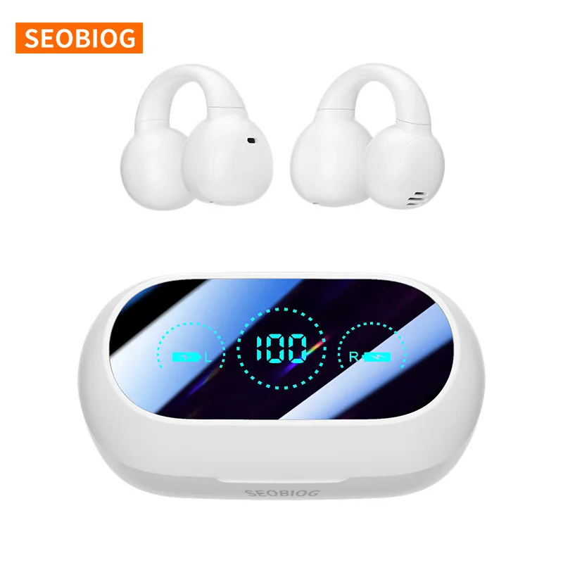 Wireless Bluetooth Earbuds with Intelligent Noise Reduction and LED Display