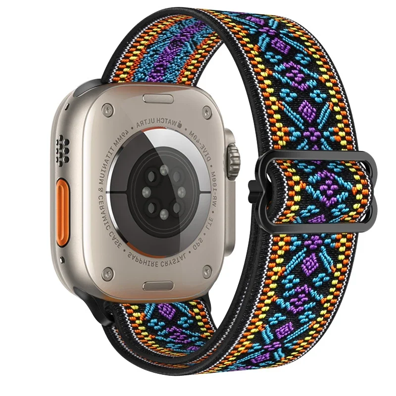 Bohemian Nylon Elastic Watch Band Bracelet