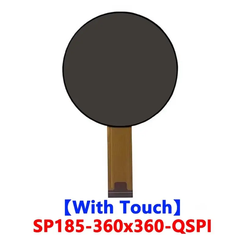 Echoear 1.85인치 원형 터치 스크린 QSPI LCD 360X360 해상도 디스플레이(CST816T 터치 컨트롤러 ST77916 드라이버 포함)