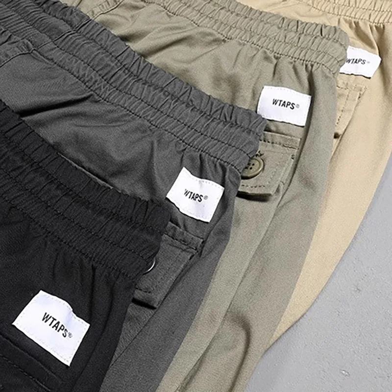 WTAPS Frock Trousers Poly Twill Casual Drawstring Pants Japanese Men's Long  Cloth Tide Brand Jogging Chaps