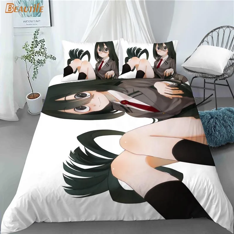 CHAOSE-ESB My Hero Academia Funda Nórdica Poliéster Ropa De Cama para Niños  Funda Nórdica Y Funda De Almohada 90 Hilos De Algodón (héroe 05,(180x220