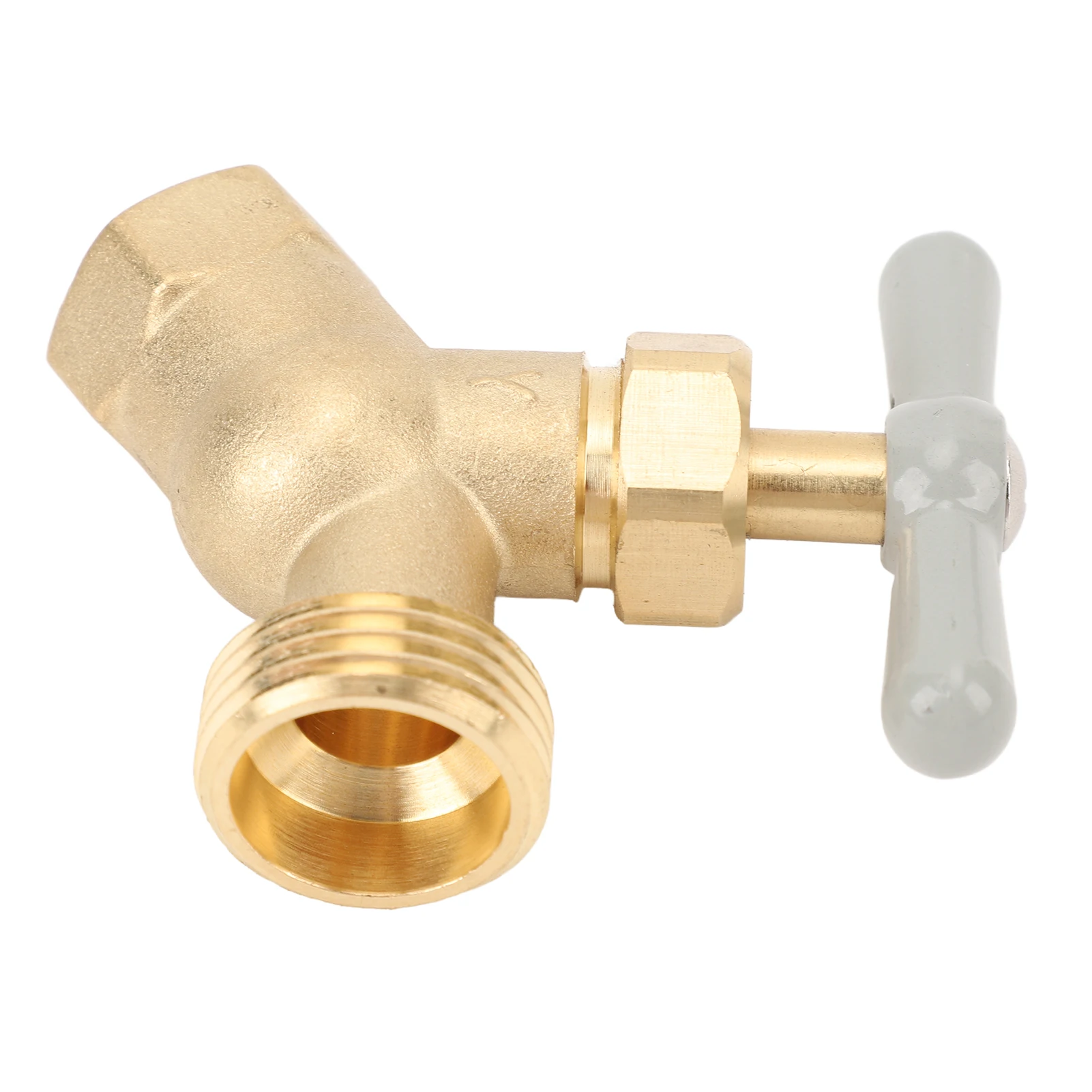 Hose Bibb Brass G1/2in DN15 Female Thread G3/4in DN20 Male Thread Water Hose Outlet Plumbing Fitting