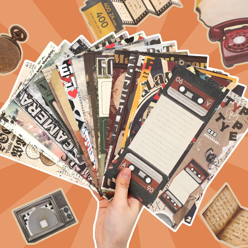 Scrapbook Materials 16 pcs Kawaii Cartoon Note Book School Stationery