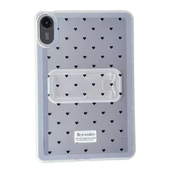 Transparent Shockproof Printed Stand Tablet Protective Case for Xiaomi Pad 6S Pro (Full Screen Hearts)