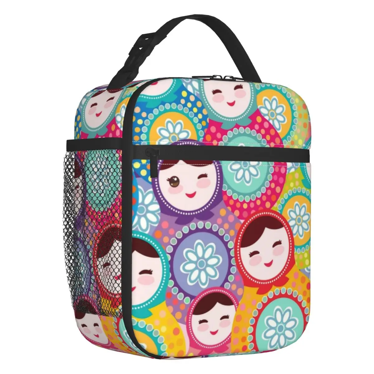 

Русские куклы, Матрешка, Изолированные сумки для обеда, термоохладитель для еды с рисунком бабушки, для детей и школьников