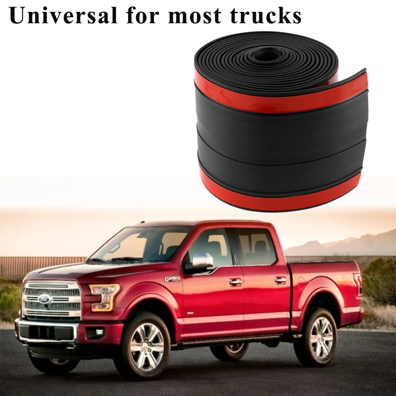1.7mm Adhesive Universal Rubber 11*340cm Truck Bed Tailgate Gap Cover Filler Seal Shield Lip Weather Stripping Cap Seal Kit