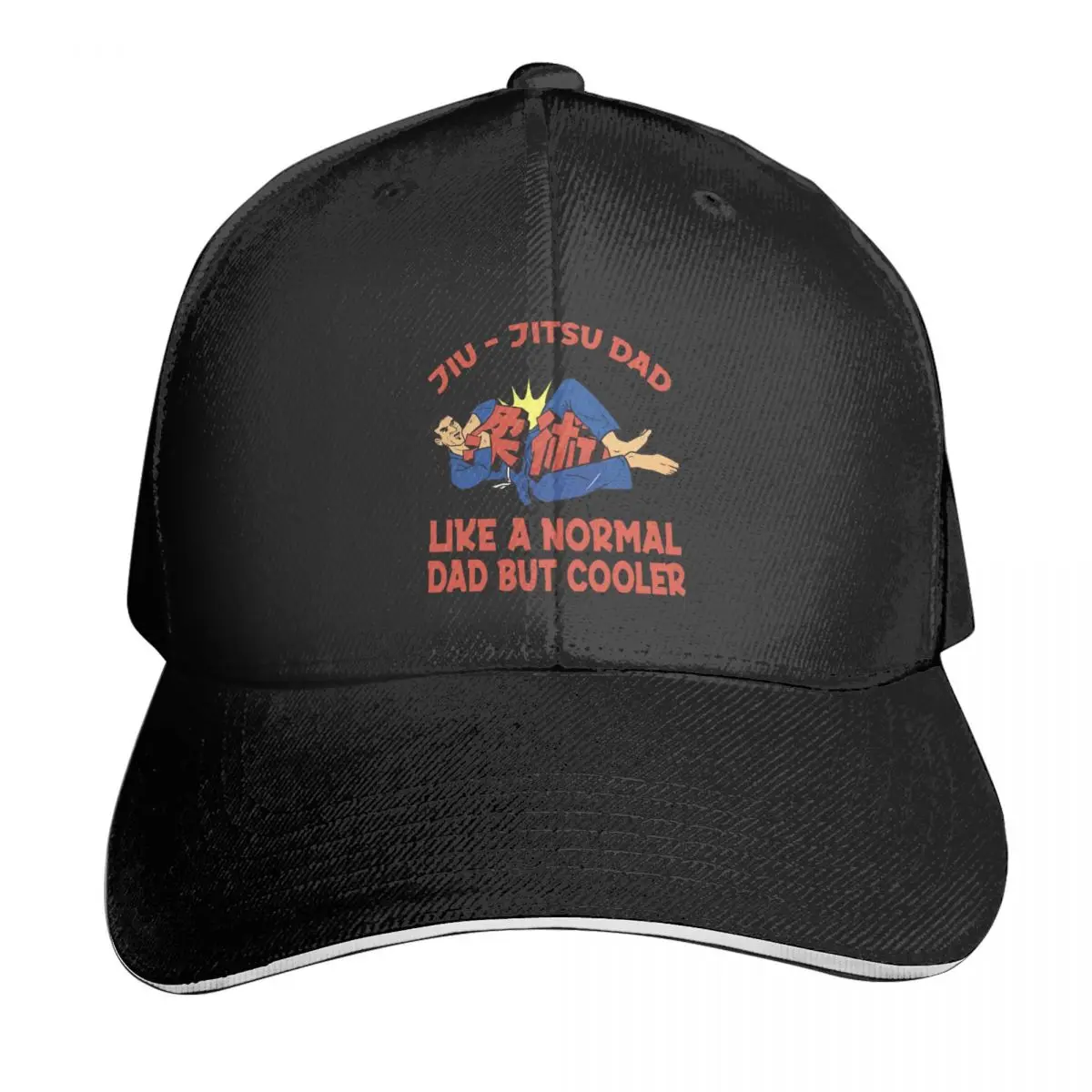 

Jiu Jitsu Dad Like A Normal Dad Funny Casquette, Polyester Cap Modern Unisex For Sports