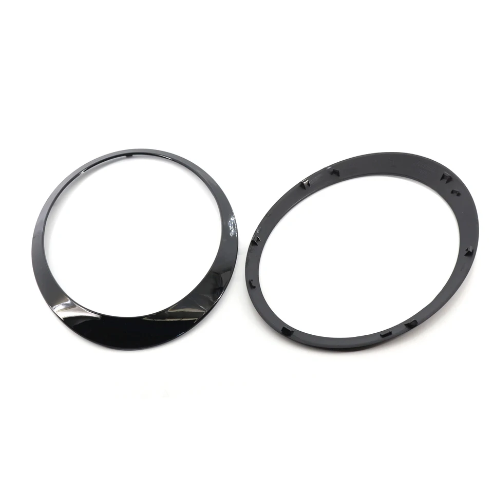Copri fari Mini Faro Trim 4 pezzi Nero Lucido Faro Posteriore Fanale Posteriore Surround Copertura Trim Sostituzione per Mini R56 R57 R58 R59