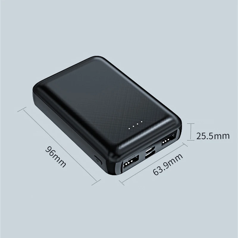 Caricatore portatile Power Bank 20000mAh 5V 2A Powerbank per ventola di raffreddamento giacca gilet riscaldato iPhone Samsung Xiaomi batteria esterna - Image 6