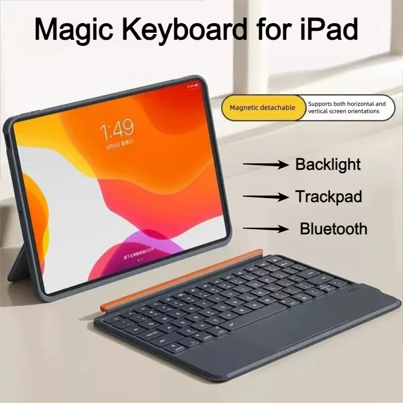 iPad Air 11/13インチ M2/M3、Pro11/13インチ M5用着脱式キーボード
