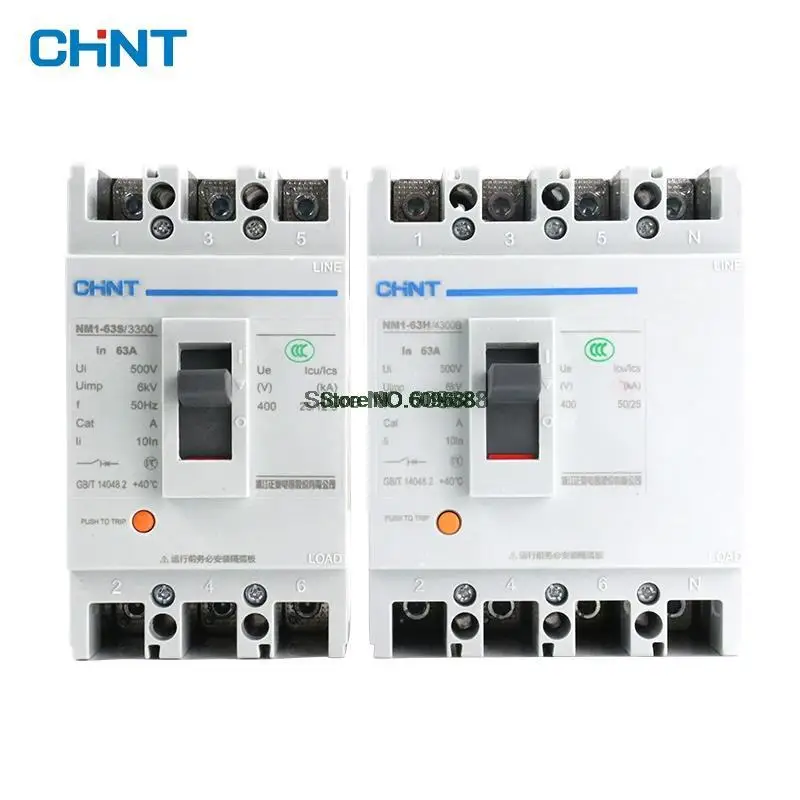 

CHNT NM1 Moulded Case Circuit Breaker Air Switch NM1-125S/250S/3300/4300 63A-250A CHINT